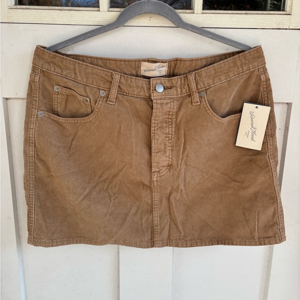 Universal Thread Tan Corduroy Skirt